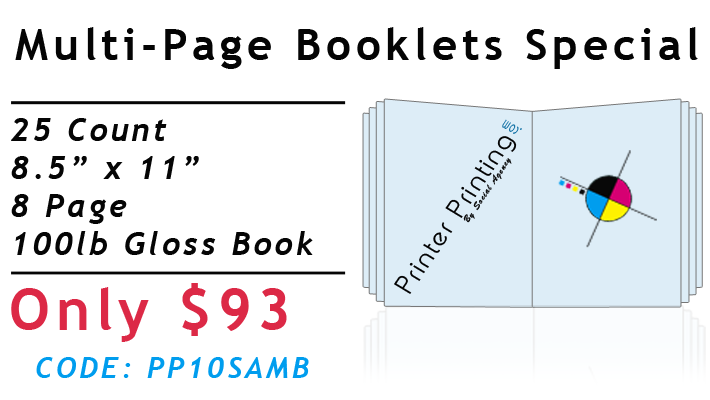 Multi-Page Booklet Printing Special